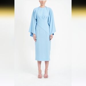 $546 E.STOTTPALOMA SKY BLUE WOOL JACKET Cape